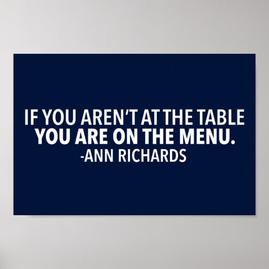 Motiverende politieke quote van Ann Richards Poster (Voorkant)