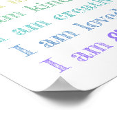 Motiverende Positieve Affirmatie Meisjes Kamer Dec Poster (Hoek)