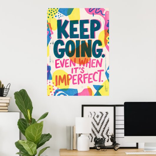 Motiverende Poster met Inspirerende Spreuk | Inspi (Thuiskantoor)