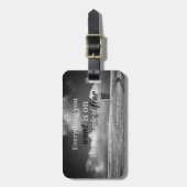 Motiverende quote: Alles wat je wilt is aan... Bagagelabel (Voorkant verticaal)