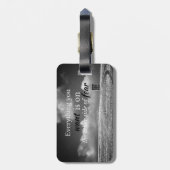 Motiverende quote: Alles wat je wilt is aan... Bagagelabel (Achterkant verticaal)