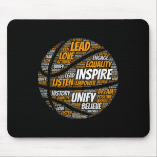 Motiverende quote basketbal inspirerende woorden muismat
