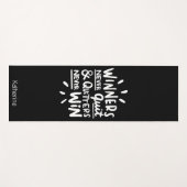 Motiverende quote gepersonaliseerde naam Workout Z Yogamat (Voorkant (horizontaal))