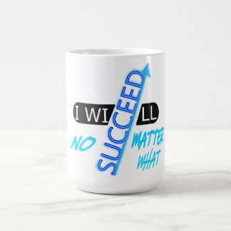 Motiverende quote Ik zal slagen, wat er ook gebeur Koffiemok