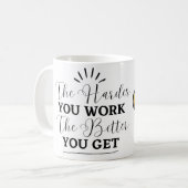 Motiverende Quote Koffiemok (Voorkant links)