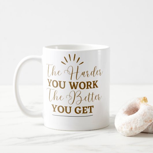 Motiverende Quote Koffiemok (Met donut)