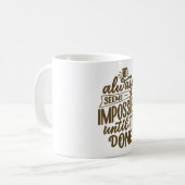 Motiverende Quote Koffiemok (Voorkant links)