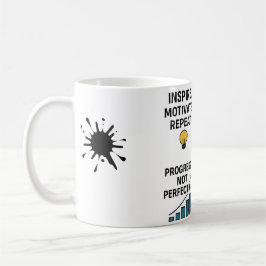 Motiverende quote koffiemok – inspireer, werk hard