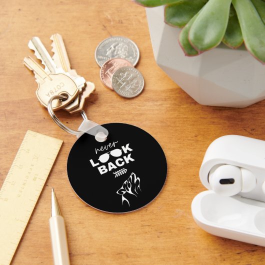 Motiverende Quote Metalen Sleutelhanger (Bureau)