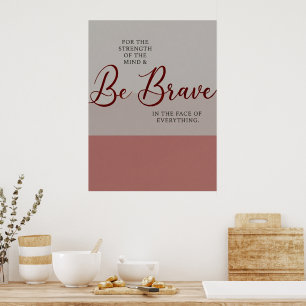 Motiverende quote – minimalistische wandafdruk poster
