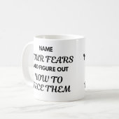 Motiverende Quote Mok - Noem je Angsten... (Voorkant links)