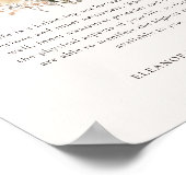 Motiverende quote over delicate wilde bloemen poster (Hoek)