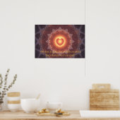 Motiverende quote over liefde poster (Keuken)