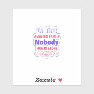 Motiverende quote papa cadeau roze lint sterk sticker
