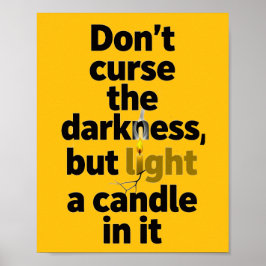 Motiverende Quote Poster