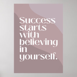 Motiverende Quote Poster