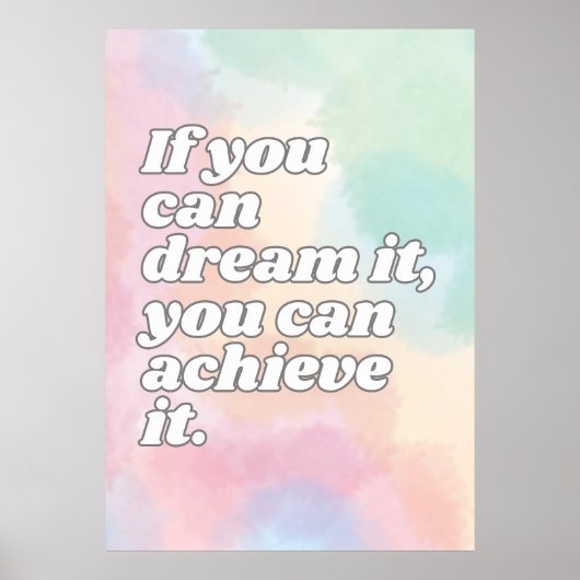 Motiverende Quote Poster (Voorkant)