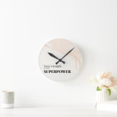 Motiverende quote ronde klok (Huis)