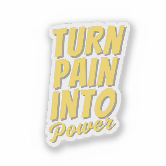 Motiverende Quote Sticker (Voorkant)