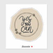 Motiverende Quote Stickers in Scrapbook Stijl (Vel)