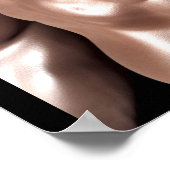 Motiverende quote voor workout om slanke spieren t poster (Hoek)