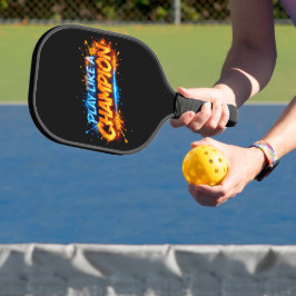 Motiverende sportquote-ontwerp pickleball paddle