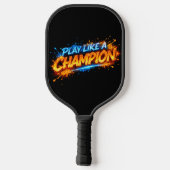 Motiverende sportquote-ontwerp pickleball paddle (Achterkant)
