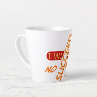 Motiverende Spreuk Ik Zal Succeederen Ongeacht Latte Mok