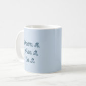 Motiverende spreuk koffiemok (Voorkant links)