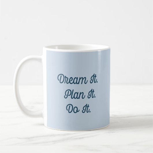 Motiverende spreuk koffiemok (Links)