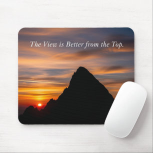 Motiverende Spreuk Piek Silhouet Inspirerend Muismat