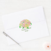 Motiverende spreuk... ronde sticker (Envelop)