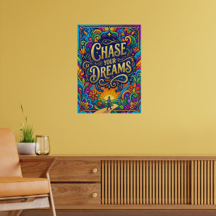 Motiverende Spreuk Volg Je Dromen Poster