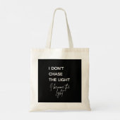 Motiverende Spreuk Zwarte Achtergrond Tote Bag (Achterkant)
