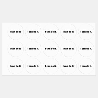 Motiverende sticker 'Ik kan het'