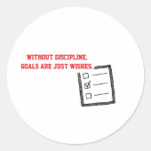 Motiverende Stickers "Discipline" (Voorkant)