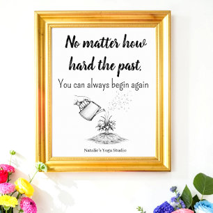 Motiverende succesquote Mentale gezondheid Poster