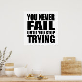 Motiverende succesquote poster (Keuken)