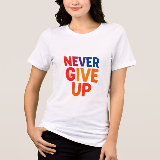 Motiverende T-shirt (Voorkant)