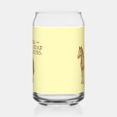 Motiverende tekst en paard blikvorm glas (Links)
