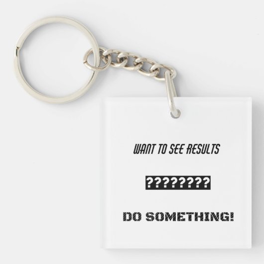 Motiverende tekst ontwerp sleutelhanger (Voorkant)