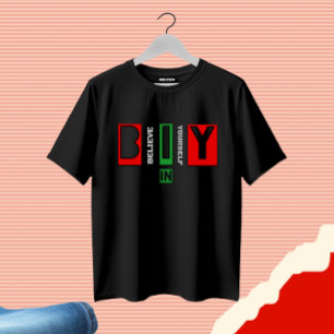 Motiverende tekst ontwerp t-shirt