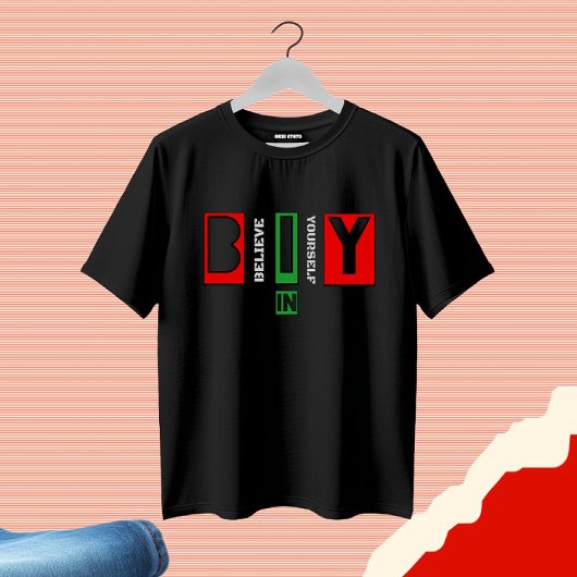 Motiverende tekst ontwerp t-shirt