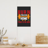 Motiverende Thuisgym Workout Poster (Keuken)