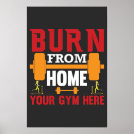Motiverende Thuisgym Workout Poster