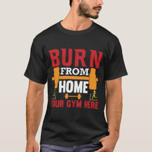 Motiverende Thuisgym Workout T-shirt