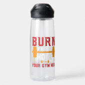 Motiverende Thuisgym Workout Waterfles (Achterkant)