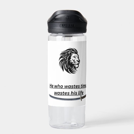 Motiverende Tijd Besparende Waterfles (Achterkant)