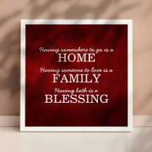 Motiverende typografie familie citaat