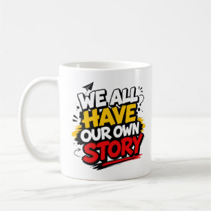 Motiverende typografie koffiemok